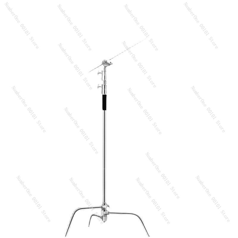 Photography Of Lighting - 3.3メートルステンレス製C型写真撮影用マジックレッグライトスタンド、天井ライト傾斜アーム、ライブストリーミングスタンド