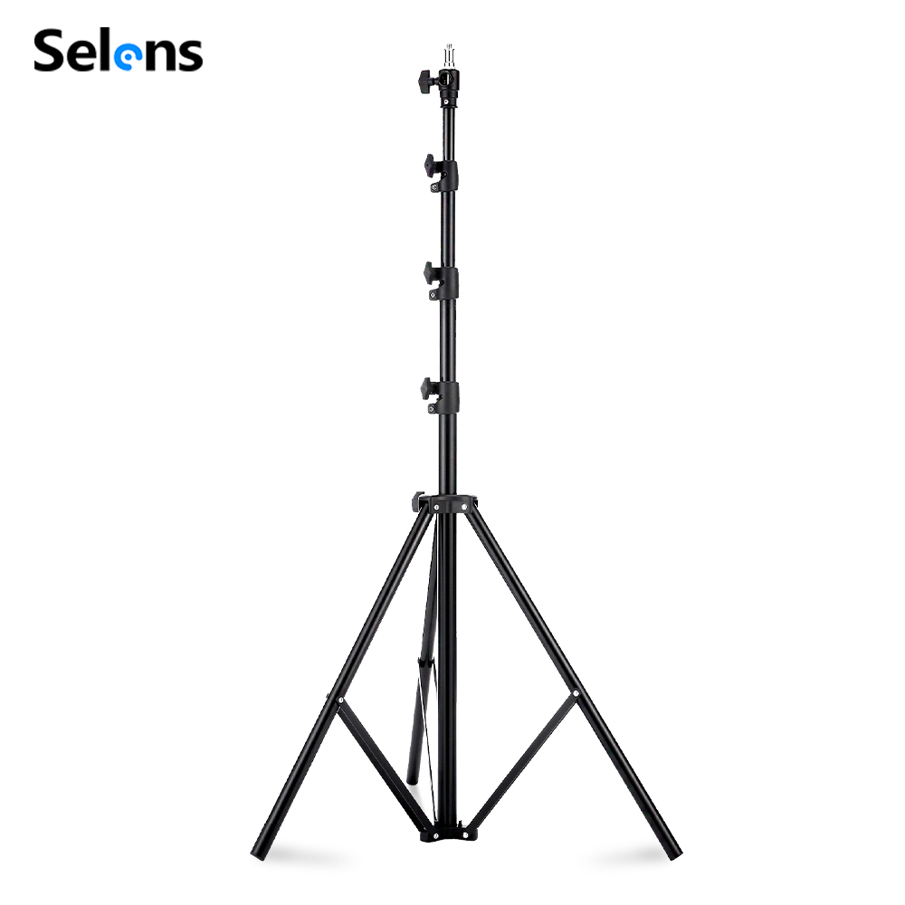 Photography Lighting Mount - Selens 2.2~3.95m エアクッションライトスタンド アルミ合金三脚ブラケット 写真スタジオ ソフトボックス