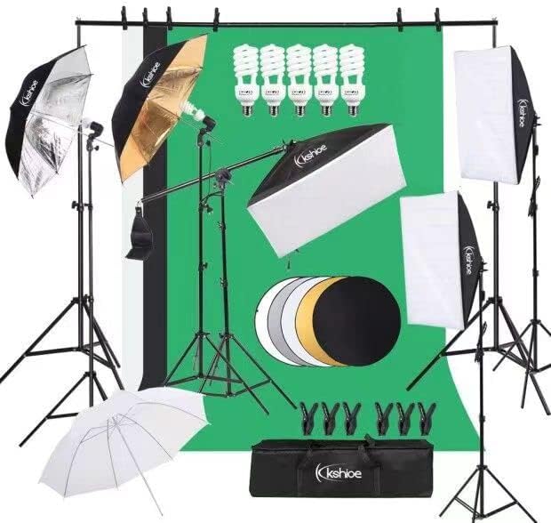 Photography Lighting And Backdrop Kits - 写真撮影照明キット、ライトボックス写真撮影用背景スタンド、写真スタジオ製品、ポートレート、ビデオ用の写真背景