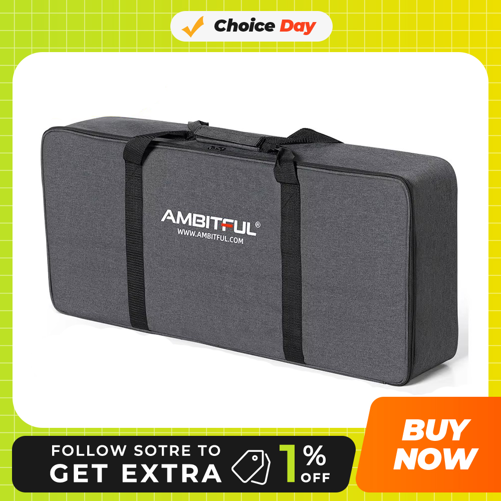Photography Lighting Bag - AMBITFUL 新型PB06ポータブルキャリーバッグスタジオフラッシュライト＆三脚ライトスタンドキャリーバッグ（写真スタジオフラッシュバッグキット用）