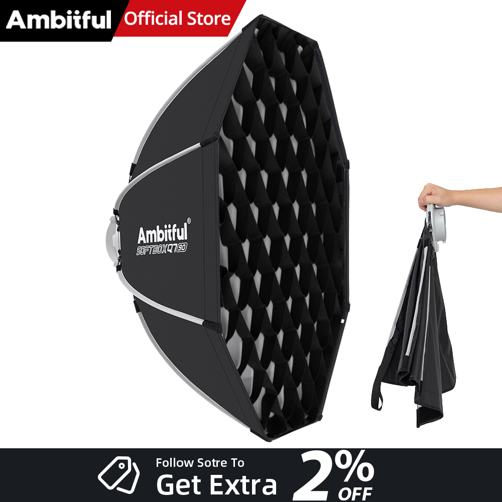 Photography Studio Lighting Set Up - AMBITFUL Q7II 55/65/90cm ボーエンズマウント オクタゴナルソフトボックス グリッド