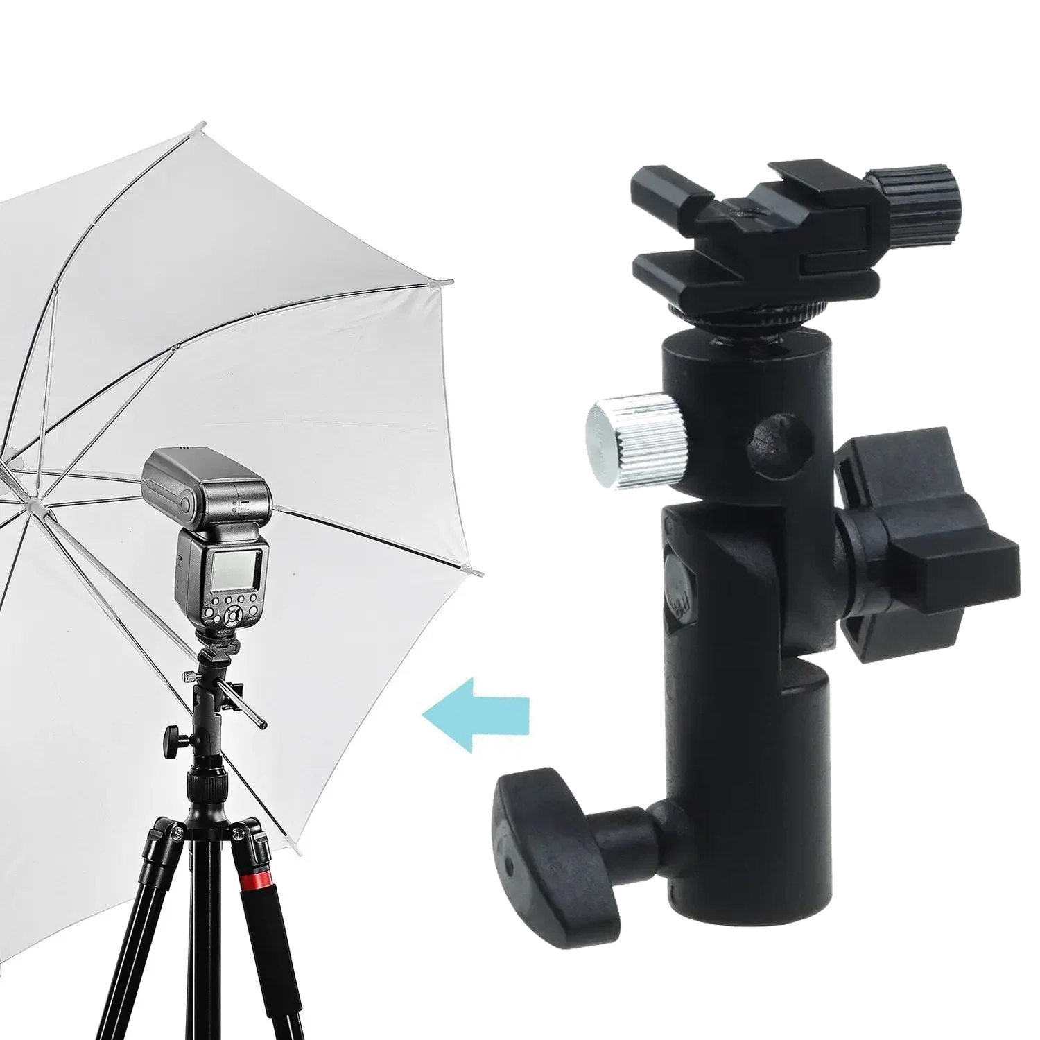 Photography Lighting Style - ユニバーサルフラッシュライトスタンド,e字型金属ブラケット,eスタイルランプホルダー,三脚接続可能,写真撮影アクセサリー