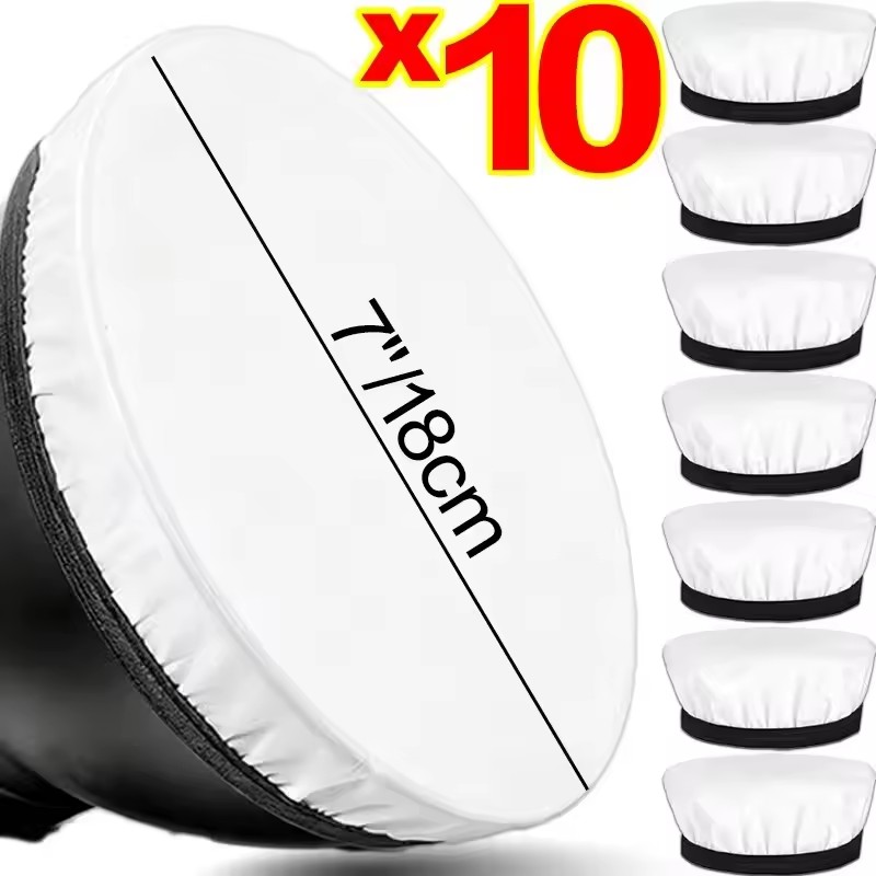 Photography Lighting For Products - 1/3/5/10 個 7 インチ写真撮影ライトソフトディフューザークロス標準スタジオストロボリフレクターテレビ撮影小道具ユニバーサル